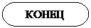 Блок-схема: знак завершения: КОНЕЦ