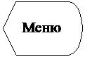 Блок-схема: дисплей: Меню