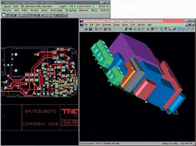 Тр╦хмерное моделирование платы средствами компании Zuken.