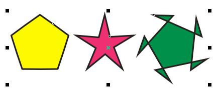 Исходный многоугольник и варианты, изменения его формы