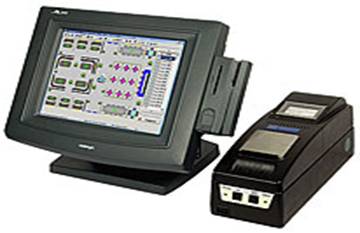 Описание: Рабочее место официанта. Вид экрана с картой расстановки столов