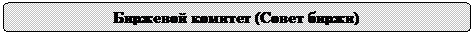 Скругленный прямоугольник: Биржевой комитет (Совет биржи)