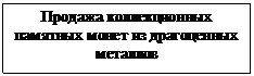 Подпись: Продажа коллекционных памятных монет из драгоценных металлов