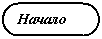 Блок-схема: знак завершения: Начало