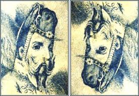 Французский солдат и голова лошади