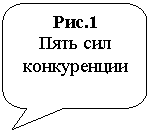 Скругленная прямоугольная выноска: Рис.1
Пять сил кон-куренции
