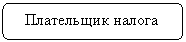 Скругленный прямоугольник: Плательщик налога