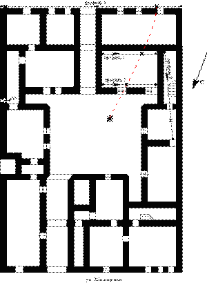 План ССП-разреза при исследовании проблемного дома N 11 по улице Шпалерной