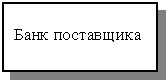 Подпись: Банк поставщика

