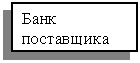 Подпись: Банк поставщика

