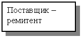 Подпись: Поставщик – ремитент

