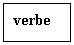 Подпись: verbe   