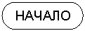 Блок-схема: знак завершения: НАЧАЛО