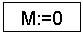Подпись: M:=0