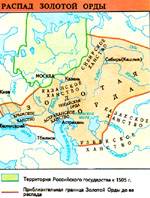 Распад Золотой Орды