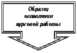 Выноска со стрелкой вниз: Образец
оглавления
курсовой работы
