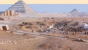 Раскопки в комплексе Джосера в Саккаре
