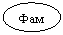 Овал: Фам.