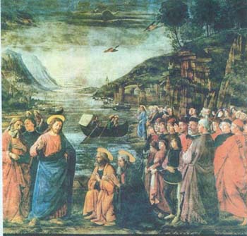 Доменико Гирландайо. Призвание апостолов Петра и Андрея. 1481. Ватикан. Сикстинская капелла