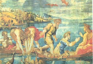 Рафаэль. Чудесный улов. 1515-1516. Лондон. Национальная галерея