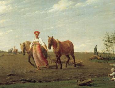 Венецианов. "Весна"