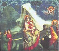 Джотто. Бегство в Египет. 1304-1306. Падуя. Капелла Скровеньи