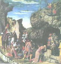 Андреа Мантенья. Поклонение волхвов, 1464, Флоренция, Галерея Уффици.