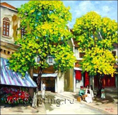 Лам Дак Манх, Улица в Ханое, Ханой, галерея художника