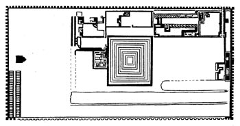 Усыпальница фараона Джосера. План