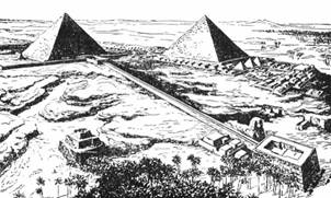 Пирамиды в Гизэ. Реконструкция