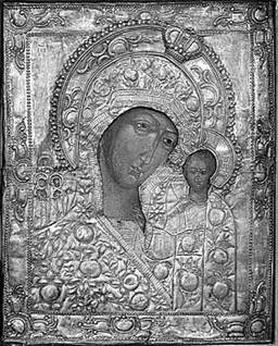 Иконография  «Казанской» иконы Богоматери Воскресенского Новодевичьего монастыря