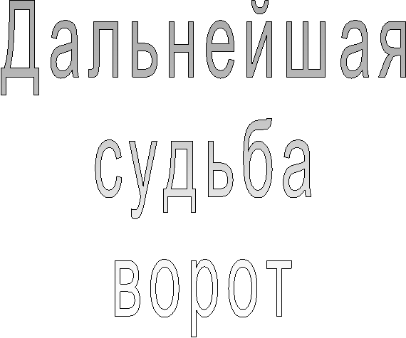 Дальнейшаясудьбаворот