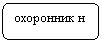 Скругленный прямоугольник: охоронник н