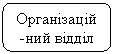 Скругленный прямоугольник: Організацій-ний відділ