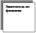 Подпись: Заместитель по 
финансам
