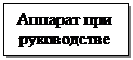 Подпись: Аппарат при руководстве