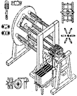 Рис. 2. Первый пригодный для практического применения электрический двигатель (по мемуару 