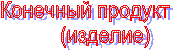 Конечный продукт       (изделие)
