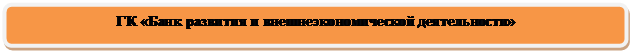Скругленный прямоугольник: ГК «Банк развития и внешнеэкономической деятельности»