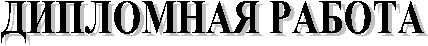 ДИПЛОМНАЯ РАБОТА