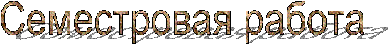 Семестровая работа