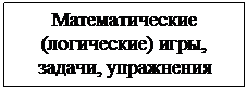 Подпись: Математические (логические) игры, задачи, упражнения