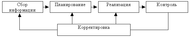 Рис.1. Общая схема процесса управления компанией