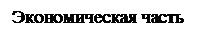 Подпись: Экономическая часть