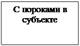 Подпись: С пороками в субъекте