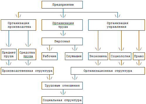 Курсовая работа: Разработка организационно управленческой структуры производственного предприятия