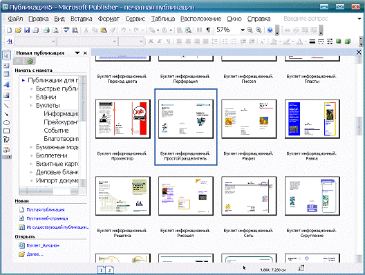 Контрольная работа по теме Видавнича система Microsoft Office Publisher