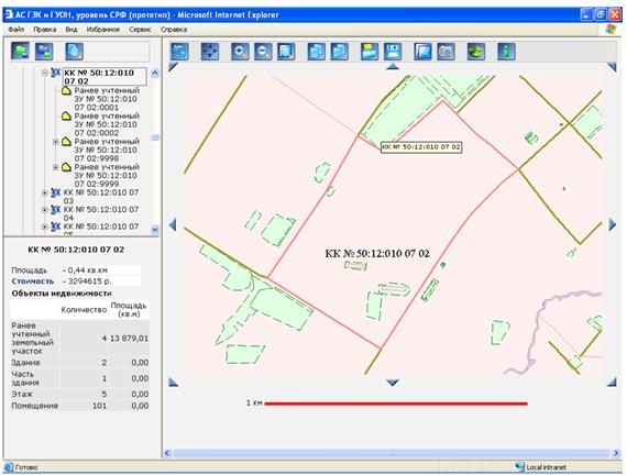 АИС кадастра недвижимости (прототип)