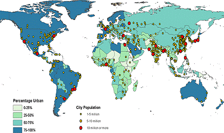 Реферат: Особенности урбанизации