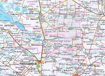 Брюховецкая на карте